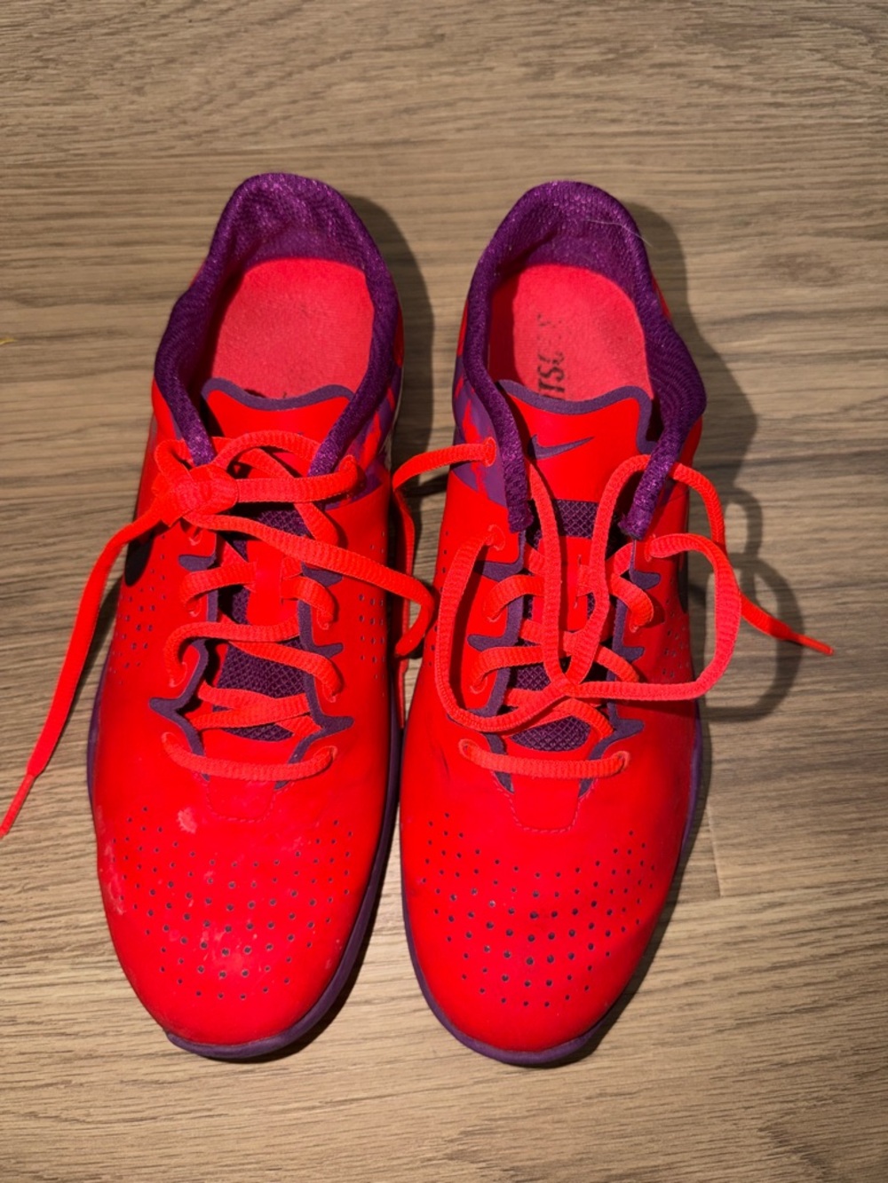 NIKE Studio Trainer Womens Sneaker Size 8 Print Laser Crimson & Violet Fitsole